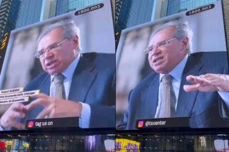 filme-sobre-gestao-de-paulo-guedes-ganha-anuncio-em-telao-da-times-square