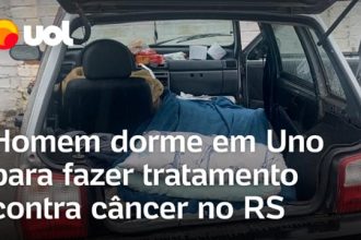 rio-grande-do-sul:-homem-dormiu-em-uno-para-fazer-tratamento-contra-cancer-em-porto-alegre