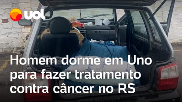 rio-grande-do-sul:-homem-dormiu-em-uno-para-fazer-tratamento-contra-cancer-em-porto-alegre