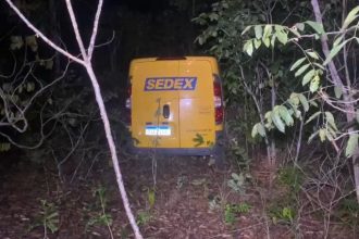 van-dos-correios-e-roubada-e-criminosos-abandonam-mercadorias-na-mata,-diz-policia