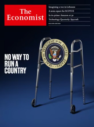 capa-da-revista-‘the-economist’-mostra-andador-ao-pedir-que-biden-desista-de-concorrer