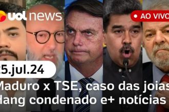 tse-reage-apos-maduro-mentir;-bolsonaro-e-joias;-hang-condenado,-zambelli-investigada-e+-|-uol-news-25/07/24