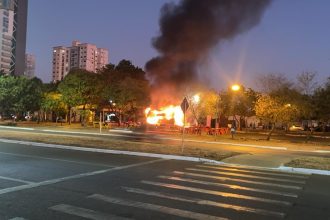 trailer-de-lanches-pega-fogo-e-fica-destruido-em-avenida-de-palmas;-veja-video