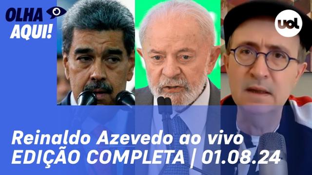 reinaldo-azevedo:-maduro-quer-falar-com-lula-sobre-venezuela;-ato-de-milei,-trump-x-kamala-01/08/24