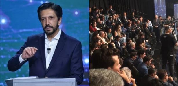 tabata-questiona-nunes-sobre-violencia-domestica,-e-esposa-grita-na-plateia