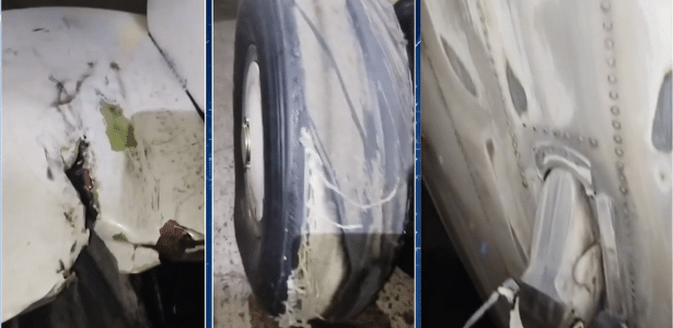 aviao-que-caiu-teve-danos-e-pneu-estourado-em-marco,-diz-funcionaria-a-tv