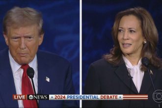 kamala-harris-tem-45%-de-intencao-de-votos-contra-42%-de-donald-trump,-diz-pesquisa