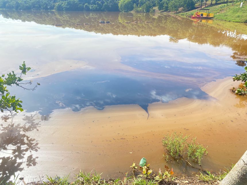 oleo-despejado-em-corrego-pode-contaminar-praia-e-lago-de-palmas,-diz-guarda-ambiental