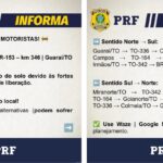 trecho-da-br-153-interditado-por-risco-de-rompimento-de-barragem-tem-meia-pista-liberada-e-transito-em-sistema-de-‘pare-e-siga’