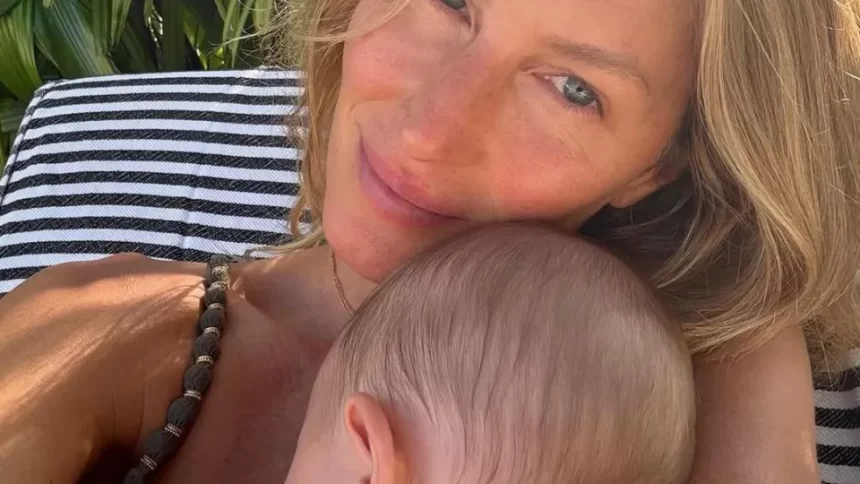 gisele-bundchen-mostra-raras-fotografias-do-filho-bebe