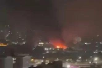 queda-de-balao-provoca-incendio-em-galpao-em-santo-andre;-video