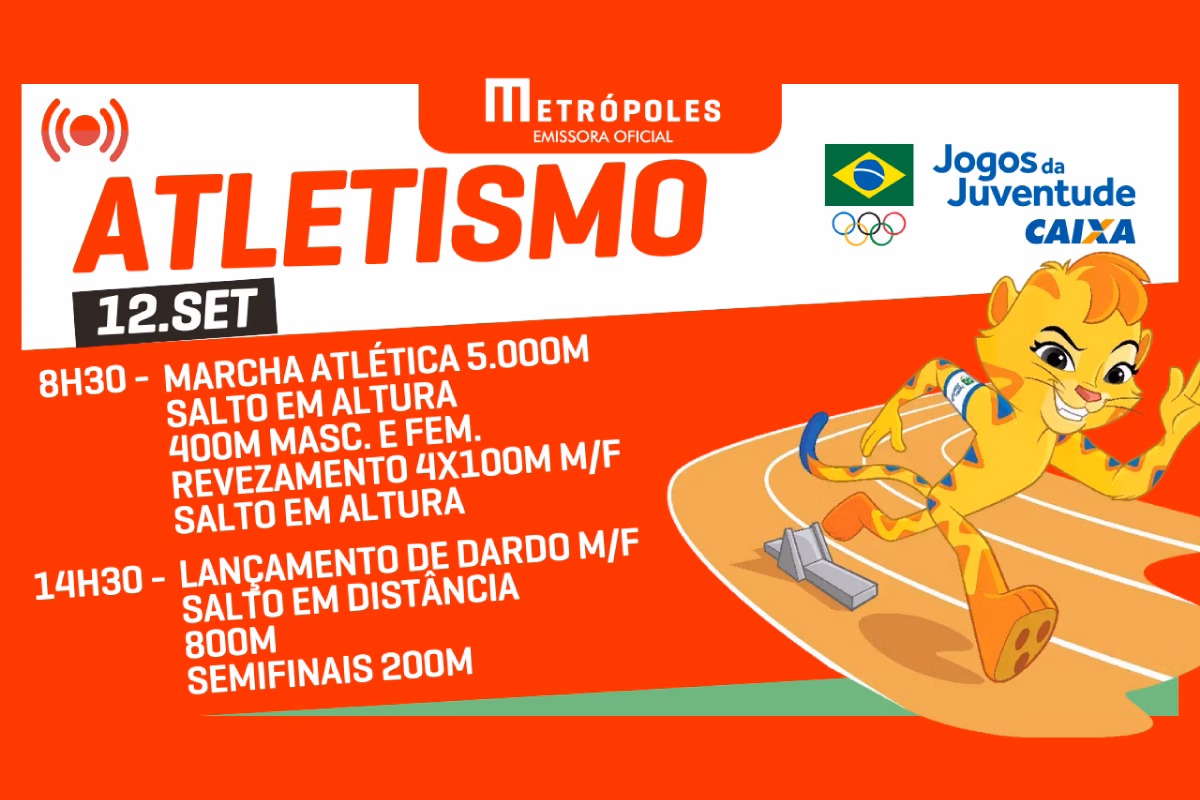 jogos-da-juventude-2025:-disputas-do-atletismo-continuam-nesta-sexta