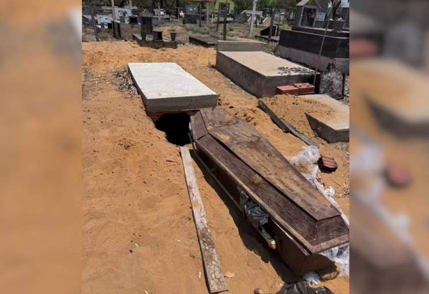 caixao-com-corpo-dentro-e-encontrado-fora-do-tumulo-em-cemiterio-no-interior-do-tocantins