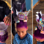pai-faz-cabelo-maluco-de-acai-na-filha-e-tem-surpresa-no-final-do-dia:-‘comeram-os-marshmallows’