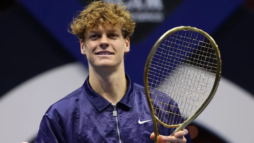 sinner-ganha-raquete-de-ouro-de-r$-1,5-milhao-apos-titulo-no-six-kings-sobre-alcaraz