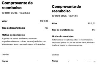 ‘sua-vida-e-minha’,-diz-homem-em-ameacas-enviadas-por-pix-a-ex-namorada