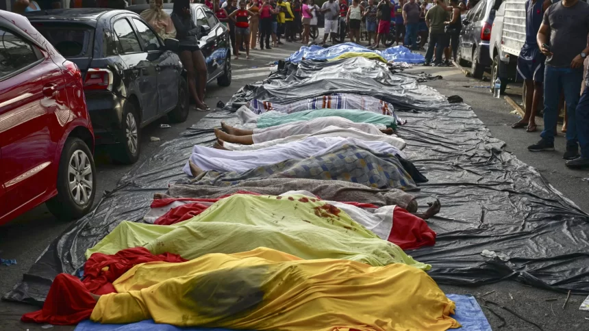 mais-de-50-corpos-sao-levados-para-praca-da-penha,-no-rio