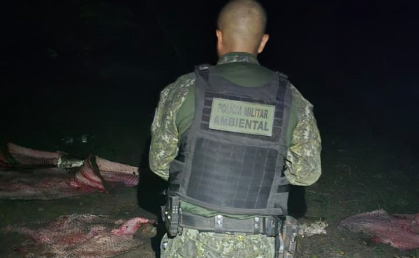 pmto-inicia-operacao-piracema-com-apreensao-de-350-kg-de-pescado-e-arma-de-fogo-em-lagoa-da-confusao