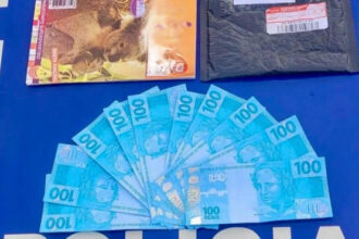 policia-militar-apreende-menor-infrator-recebendo-encomenda-de-cedulas-falsas-em-nova-rosalandia