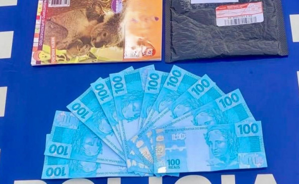 policia-militar-apreende-menor-infrator-recebendo-encomenda-de-cedulas-falsas-em-nova-rosalandia