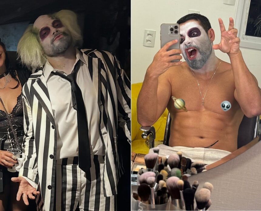 de-volta-ao-brasil,-namorado-de-sandy-surge-irreconhecivel-em-festa-de-halloween