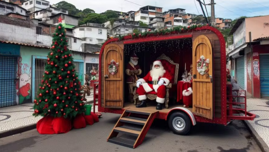 ‘natal-encantado’:-casa-do-papai-noel-itinerante-vai-circular-em-33-favelas-do-rio