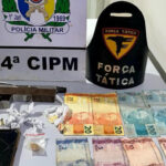 pmto-prende-homem-por-trafico-de-drogas,-porte-ilegal-de-arma-de-fogo-em-lagoa-da-confusao