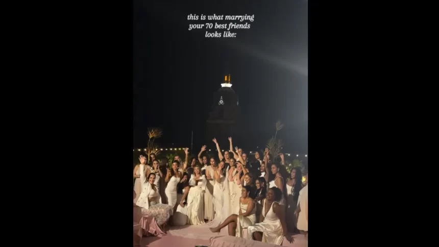 mulher-casa-com-70-amigas-apos-morte-de-namorado:-“nao-seria-quem-sou”