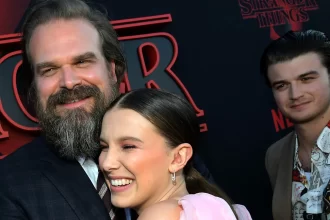 em-meio-a-rumores-de-assedio-moral,-millie-bobby-brown-elogia-amizade-com-david-harbour