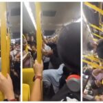confusao-generalizada:-idosa-defeca-em-onibus,-leva-chutes-e-passageiros-partem-para-cima-do-agressor;-video
