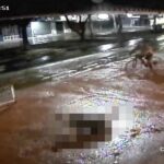 video-mostra-momento-em-que-empresario-se-arrasta-e-morre-em-calcada-enquanto-assassino-foge-de-bicicleta