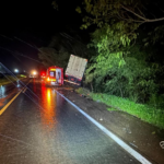 mulher-gravida-e-dois-filhos-morrem-apos-acidente-entre-carro-e-caminhao-na-br-153