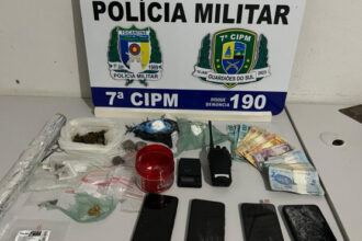 pmto-prende-homem-por-trafico-de-drogas-e-apreende-entorpecentes-em-araguacu