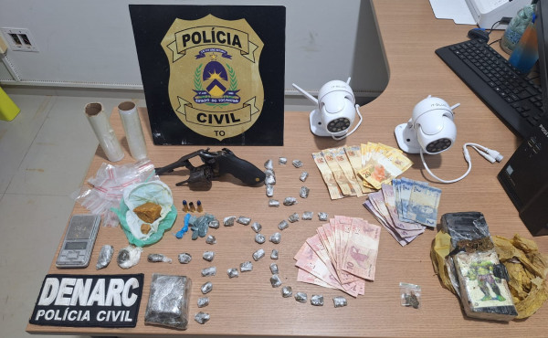 policia-civil-prende-dois-investigados-por-trafico-de-drogas-e-apreende-drogas-e-arma-de-fogo-em-araguaina