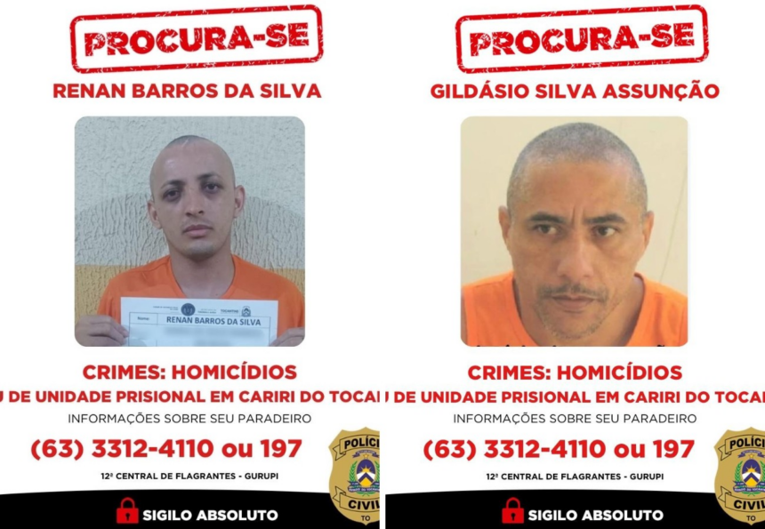fuga-de-serial-killer-em-presidio-do-tocantins-ja-soma-mais-de-120-horas