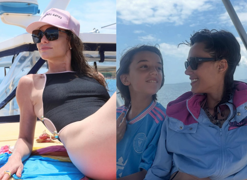 alinne-moraes-abre-album-em-praia-de-salvador-e-mostra-momentos-raros-com-o-filho;-fotos