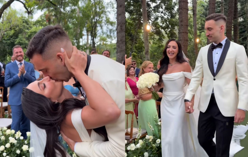 leo-ortiz,-do-flamengo,-e-maite-lo-sardo-se-casam-no-religioso-em-fazenda-no-interior-de-sao-paulo