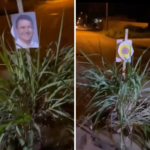 moradores-usam-moita-de-capim-e-foto-de-prefeito-em-estaca-para-protestar-contra-buracos-em-palmas