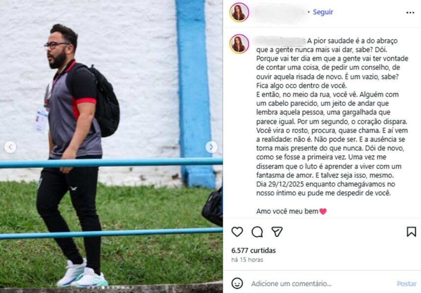 ‘pior-saudade’,-desabafa-viuva-de-preparador-do-aguia-de-maraba-morto em-acidente-no-tocantins