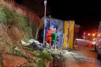 acidente-com-onibus-clandestino-em-minas-gerais-deixa-cinco-pessoas-mortas,-incluindo-um-bebe