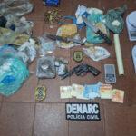 em-araguaina,-policia-civil-apreende-drogas,-arma-de-fogo-e-prende-traficante-ligado-a-faccao-criminosa