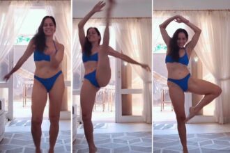 claudia-mauro-mostra-elasticidade-ao-dancar-em-casa-de-biquini:-‘sem-filtro-e-sem-vergonha’