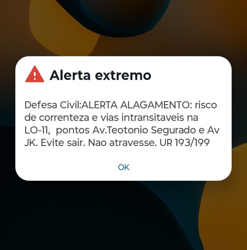 defesa-civil-envia-alerta-sonoro-de-risco-de-alagamento-em-vias-de-palmas
