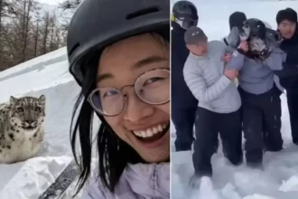 divulgada-selfie-de-turista-antes-de-ser-atacada-por-leopardo-das-neves