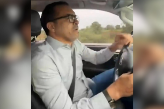 governador-do-to-faz-ultrapassagem-em-local-proibido-durante-gravacao-de-anuncio-de-obra;