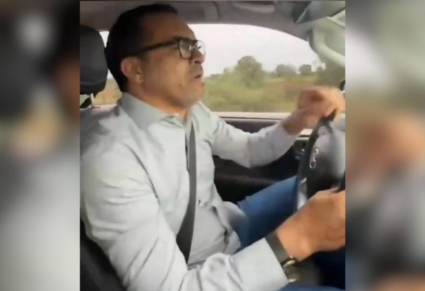 governador-do-to-faz-ultrapassagem-em-local-proibido-durante-gravacao-de-anuncio-de-obra;