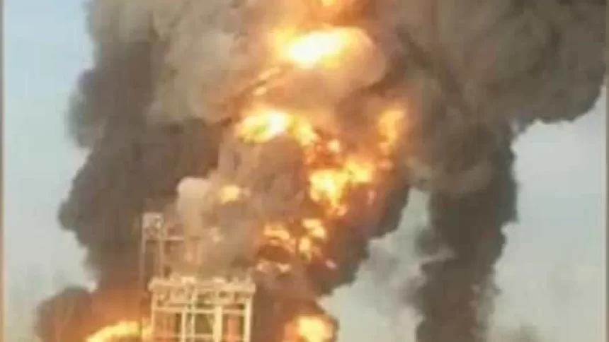 principal-refinaria-do-bahrein-pega-fogo-apos-ataque-do-ira