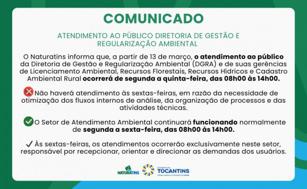 comunicado-–-atendimento-ao-publico-diretoria-de-gestao-e-regularizacao-ambiental