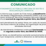 comunicado-–-atendimento-ao-publico-diretoria-de-gestao-e-regularizacao-ambiental