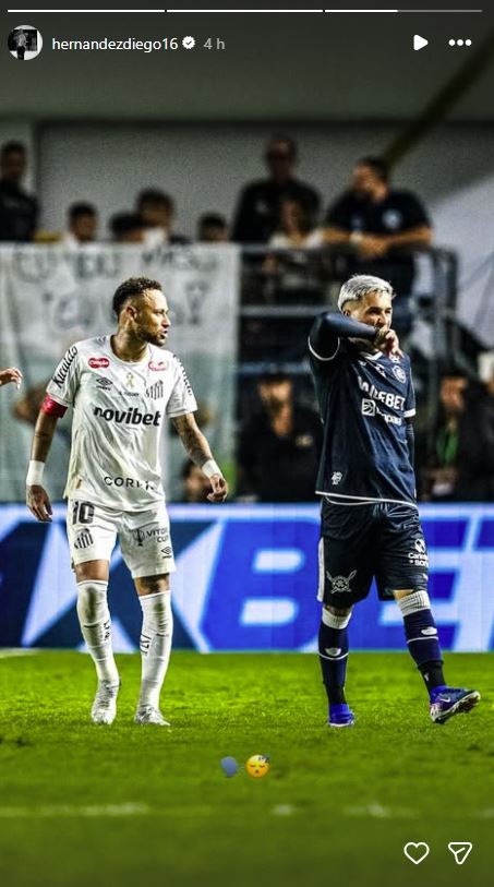 diego-hernandez-ironiza-provocacao-de-neymar-apos-polemica-em-santos-x-remo